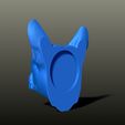 Phoebe02.jpg French Bulldog STL Bust & Magnet – High Detail Dog Sculpture for 3D Printing (Fridge Magnet Model)