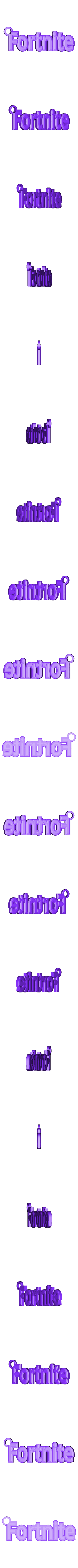 Fortnite_llavero_xchgre.stl Fortnite - Key ring - Key Chain