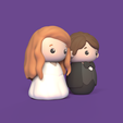 WeddingCakeTopper2.png Archivo 3D Adorno para tarta de boda・Objeto imprimible en 3D para descargar