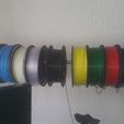 20160930_140655.jpg Filament Spool Holder for up to 11 Pieces (Use "IKEA GRUNDTAL" Towel Holder)