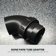 SHINE PAPR TUBE ADAPTER FOR 6502, 6502QL, 7502, 6800, 6200, Ultimate FX Full Download STL file SHINE PAPR Tube Adapter for 3M Respirator • Design to 3D print, RAIN