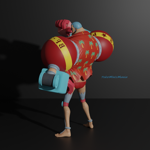 Franky4.png Franky time skip - One piece 3d print model
