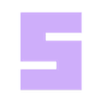 s.STL Minecraft Alphabet Letter