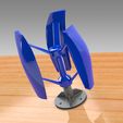 Untitled 726.jpg Pro VERTICAL AXIS WIND TURBINE with or without Optional PRINTED Bearings