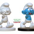Smurf-pose-1-6.jpg The Smurfs 3D Model - Smurf fan art printable model