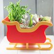 SantasSleigh4.jpg Christmas Sleigh Decor/Planter