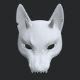 01.png Japanese fox kitsune mask with horns for cosplay