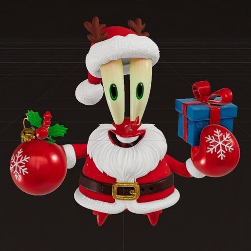 🎅 Santa Claus With Mr. Krabs・ 3MF File for 3D printing・Cults