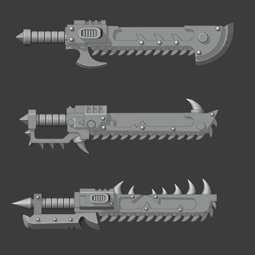 Disorganized Brrrrr Swords 3D model