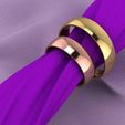 cg2.8.jpg Printable wedding ring 6mm comfort jewelry  STL