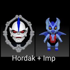 cabeças-anuncio1.jpg OBJ file Hordak head filmation + imp 2 in 1・3D printing model to download