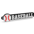 BASEBALL.png Keychain Baseball