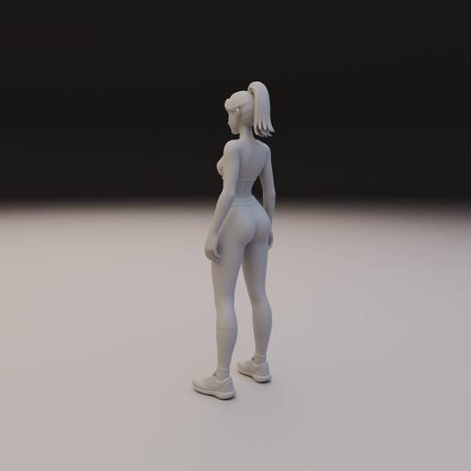 ZSem-titulo.blendCamera.003_002.png Fitness Woman Statue - Gym Athlete Female Figure