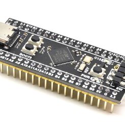 blackpill-photo.jpg Fichier STL gratuit Support plastique noir pour PCB Pill・Design imprimable en 3D à télécharger