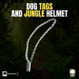 10.png Dog Tags and Jungle Helmet for action figures
