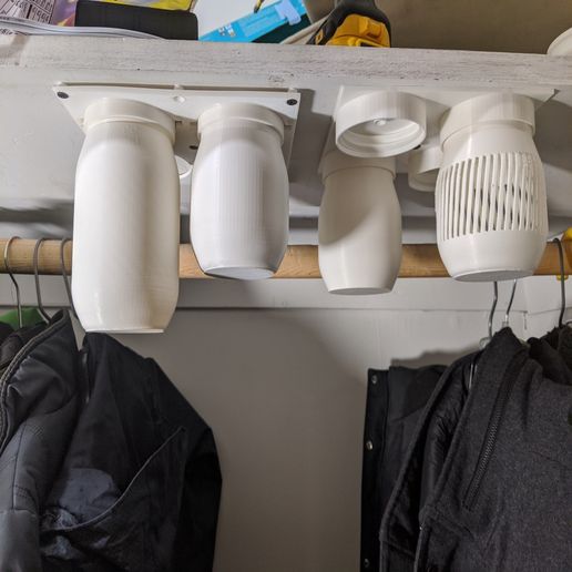 Under cabinet  / Shelve storage jars 3D model