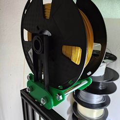 IMG_20210207_200342.jpg Free STL file Ender 3 Filament roll holder・3D printer design to download