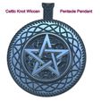 Fem-jewel-necklace-65-v7-00.jpg Magical Celtic Knot Wiccan Pentacle Pendant neck  witch necklace keychain femJ-65 3d-print and cnc