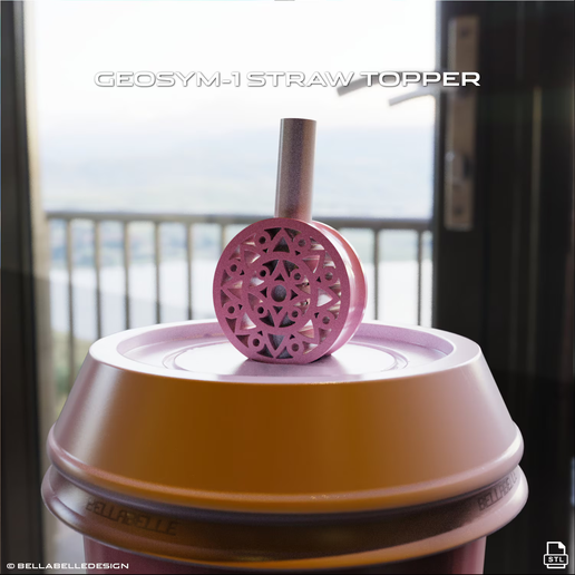 GEOSYM-1 Straw Topper STL Straw Buddy - 8.5 mm