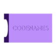 codenames_organizer_cover.stl Codenames Regular and Duel