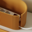 Cable-Management-Box_ZigZag_7.png Caja de organización de cables - Diseño en zigzag - Colección de almacenamiento de cables