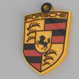 Porsche.jpg Car Keychain Multicolor