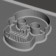 cookiecutter skull-01.jpg STL file Skull cookie cutter・3D printing template to download