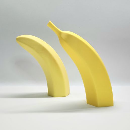 🍌 Cut Banana Halves :: Decorative Pop-Out 3D Wall Art [ The 'Low