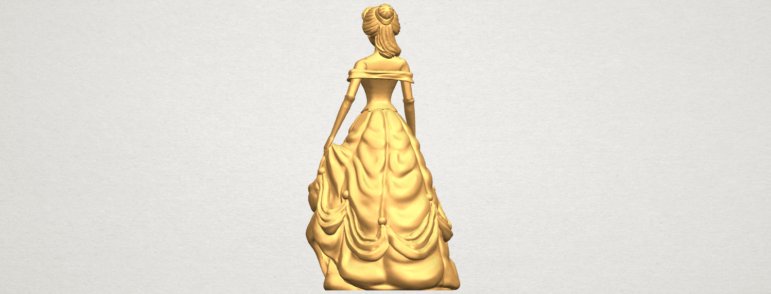 TDA0578 Princess Belle A05.png -Datei Princess Belle kostenlos herunterladen • Modell zum 3D-Drucken, GeorgesNikkei