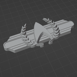 01.png 3D file Star Trek Picard 2 Admiral Badge Pin・3D printing model to download