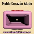 molde-corazon-alado-7.jpg Winged Heart Pot Mold