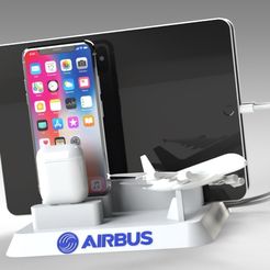 Untitled 623.jpg STL-Datei Airbus A380 IPHONE TABLET DOCKING STATION・3D-druckbare Vorlage zum herunterladen