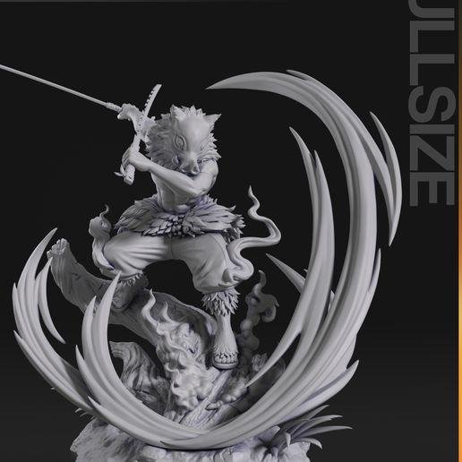 🗿 Inosuke - Demon Slayer・ 3D File for 3D printing・Cults