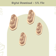 Elongated-Rounded-Rectangle.png Elongated Rounded Rectangle with Flowers Clay Cutter for Polymer Clay | Digital STL File | Clay Tools | 4 Sizes Clay Cutters