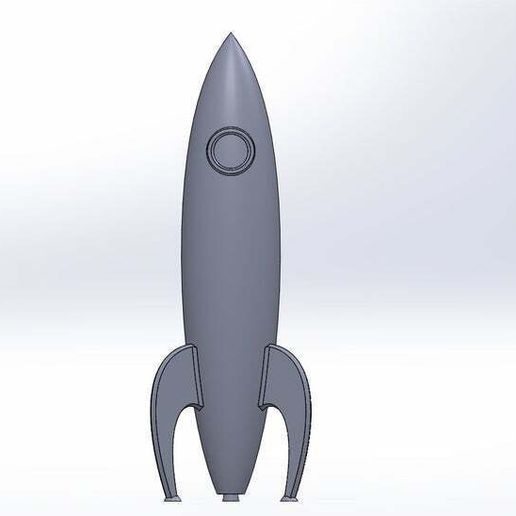 🚀 Retro Rocket・Free STL File for ・Cults