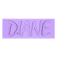 Diana_name.stl Seven Deadly Sins Diane the gaint 3D print model