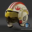 10001-2.jpg Rebel Pilot Helmet - 3D Print Files