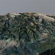 Rendered.JPG Cadí 3D map with pedraforca Catalonia