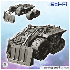 1-PREM-WB-VE-V25.jpg Fichier STL Halle blindée d'assaut futuriste avec lame frontale et projecteurs (25) - Future Sci-Fi SF Post apocalyptic Tabletop Scifi Wargaming Planetary exploration RPG Terrain・Plan à imprimer en 3D à télécharger