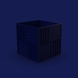 41.-Cube-41-Tatami.png 41. Cube 41 - Tatami - Cube Vase Planter Pot Cube Garden Pot - Althissia