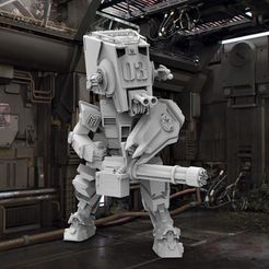 j3odvgmmxb82122222.jpg Free STL file Star Wars Gundam ATST Walker Robot Dreadnaught・3D printable model to download