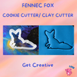 Fennec-fox-Cookie-Cutter-Clay-Cutter.png Fennec fox Cookie Cutter/ Clay Cutter