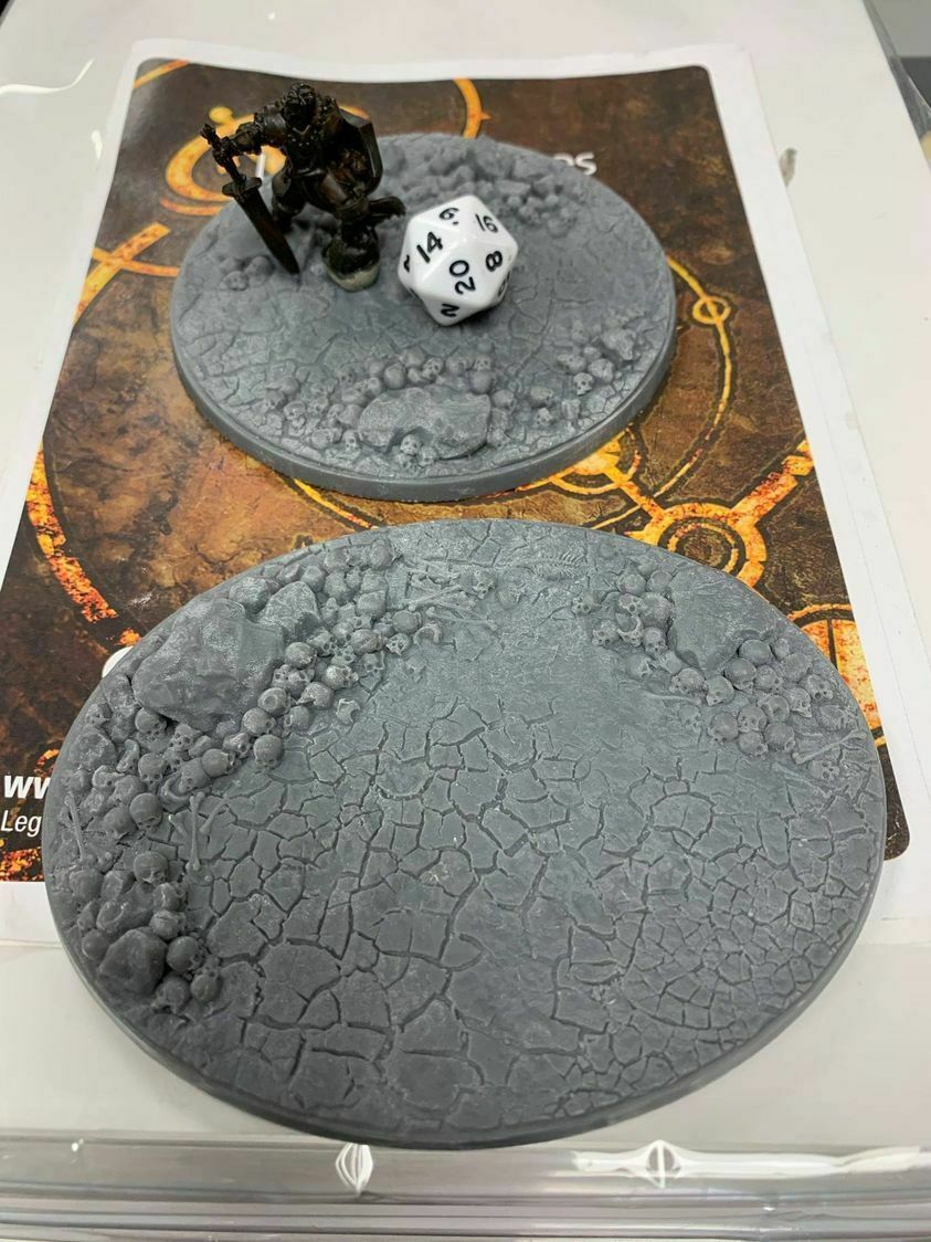 Descargar Archivo Base Skull 120mm Ovalada De Vuelo Para Aos Warhammer