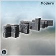 5.jpg Section of stone defensive walls with chimney and corner structures (1) - Modern WW2 WW1 World War Diaroma Wargaming RPG Mini Hobby