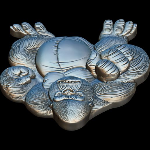 The-Boss-Gorilla-Relief-No2-6.jpg The Boss Gorilla Relief No2  STL file for 3d printing or CNC