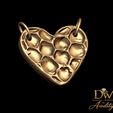 6.jpg Honeycomb Heart pendant