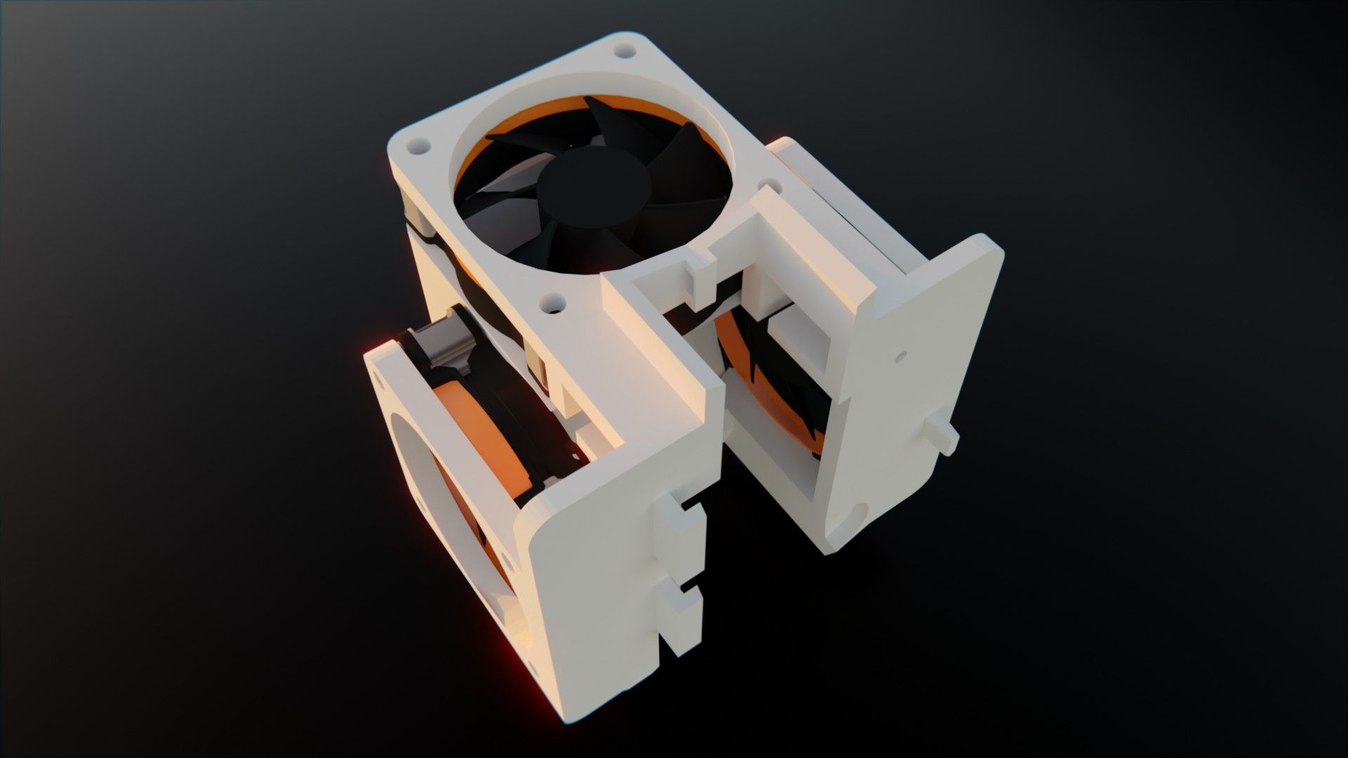 Frame-Full-3.jpg Descargar archivo GCODE gratis Cabezal de impresión Push Pull Airflow - Voxelab Aquila • Diseño para la impresora 3D, mwan