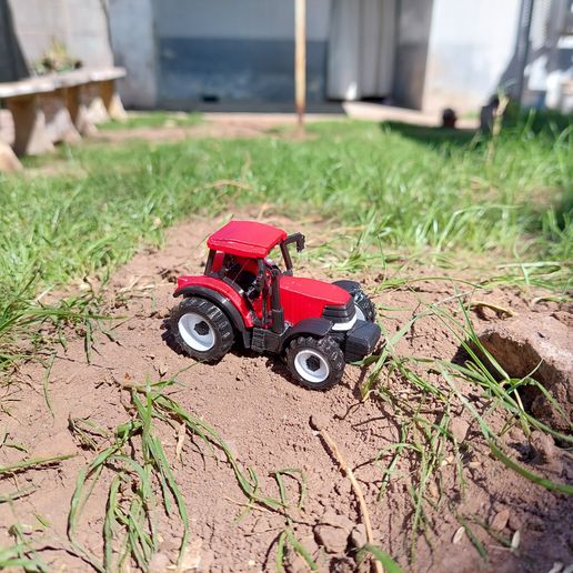 🚜 Toy tractor CASE model to assemble・Free STL File for 3D printing・Cults