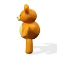 4.jpg TEDDY 3D MODEL - 3D PRINTING - OBJ - FBX - 3D PROJECT BEAR CREATE AND GAME READY  TEDDY PET TEDDY, BEAR