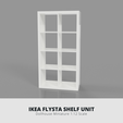 IKEA FLYSTA SHELF UNIT Dollhouse Miniature 1:12 Scale IKEA-INSPIRED FLYSTA SHELF UNIT MINIATURE FURNITURE 3D MODEL